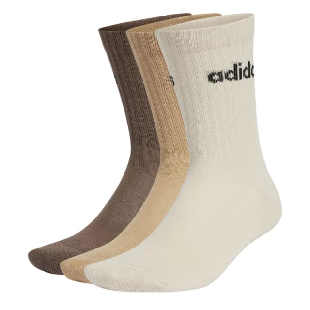 adidas Half-Cushioned Crew 3 Pack Socks Wonder White male 11 - 12.5