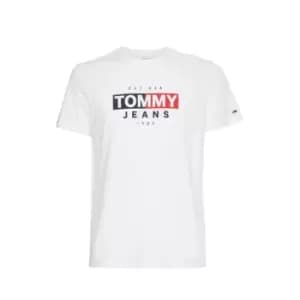 Tommy Jeans Flag T-Shirt Mens - White