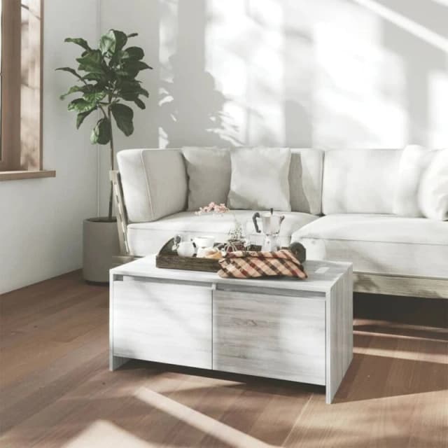 VIDAXL Coffee Table Grey Sonoma 90x50x41.5cm Engineered Wood Vidaxl 8720286837146