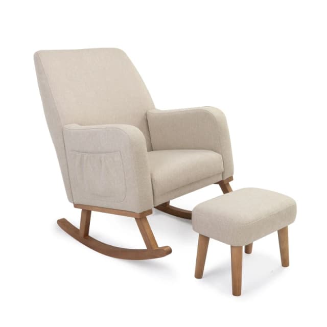 Babymore Callie Nursing Chair with Stool - Oatmeal Oatmeal unisex 102x70x97
