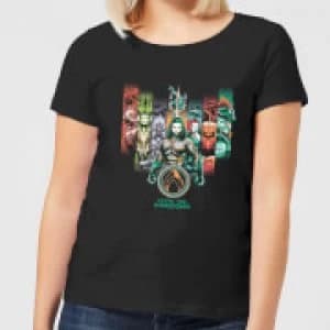 Aquaman Unite The Kingdoms Womens T-Shirt - Black