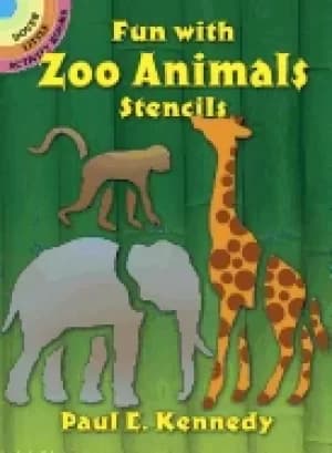 fun with zoo animals stencils kennedy paul e
