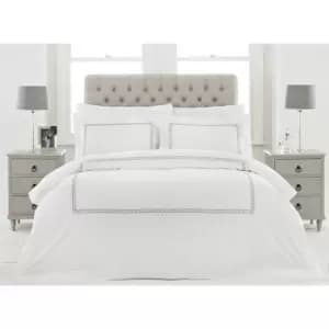 Riva Home Cleopatra Duvet Set (Double) (Silver)