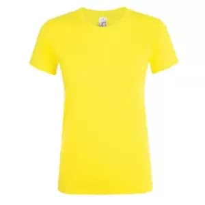 SOLS Womens/Ladies Regent Short Sleeve T-Shirt (XL) (Lemon)