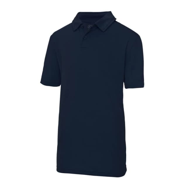 Just Cool Sports Polo Plain Shirt Pack of 2 in Navy Size: 12-13 Years Navy Unisex 12-13 Years