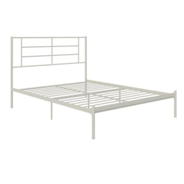 Dorel Jensen Metal Bed White Double, White 4478129QEUK