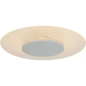 Sienna Lido Flush Ceiling Light White Matt, Transparent Edited