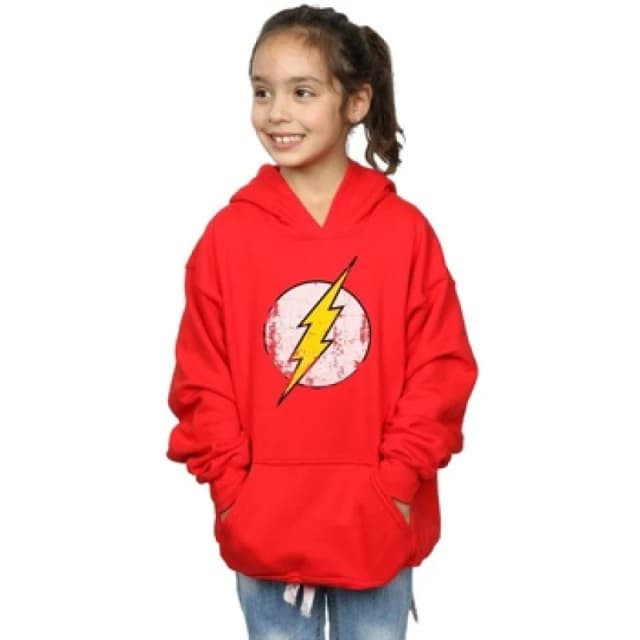 DC Comics Flash Distressed Logo Hoodie Red female