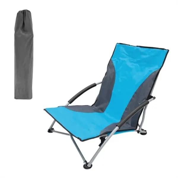 Milestone Low Slung Folding Beach/Camping Chair - Blue 12089
