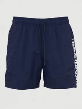 Barbour International Large Logo Swim Shorts - Navy Size M Men