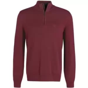 Barbour Avoch Half Zip Sweatshirt - Red