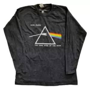 Pink Floyd - Dark Side Of The Moon Courier Unisex Large Long Sleeved T-Shirt - Black