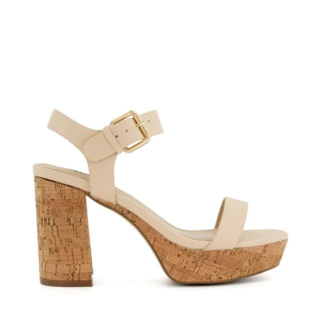Dune London Jarell Platform Sandals Ecru female UK 7