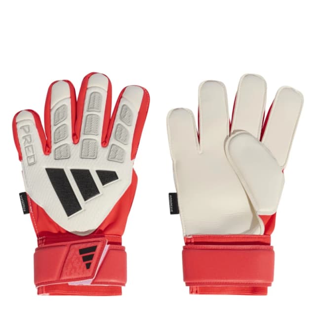 adidas Predator Match Fingersave Goalkeeper Gloves Juniors White/Red unisex 4