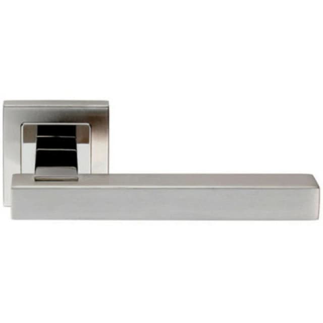 Loops PAIR Square Cut Straight Bar Handle Concealed Fix Polished & Satin Steel Metallics