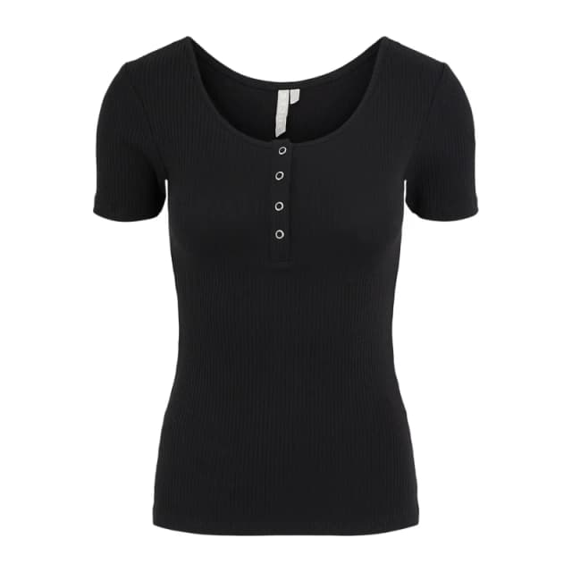 Pieces Womens T-Shirt Pieces Kitte Noir Female S