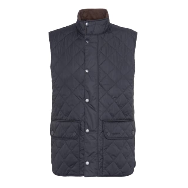 Barbour Mens Lowerdale Diamond-Quilted Gilet Navy NY71 male L