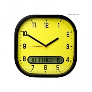 Lifemax Clear Time Day-Date Wall Clock (High Contrast)