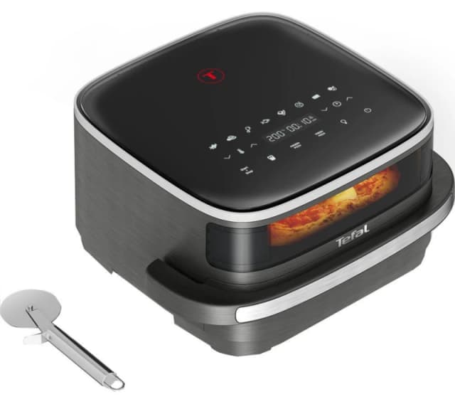 TEFAL Easy Fry FW402HG0 Air Fryer & Pizza Cutter - Black 3045380027121