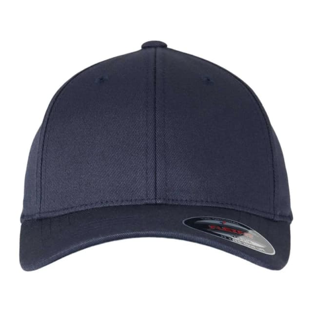 Flexfit Mens Wooly Combed Baseball Cap in Dark Navy Size: 2XL Dark Navy Male 2XL