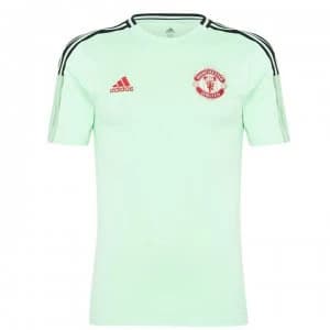 adidas Manchester United T Shirt Mens - Glory Mint