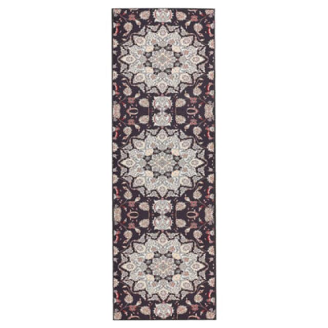 Beliani Rug Aritas Black 80 X 240 Cm