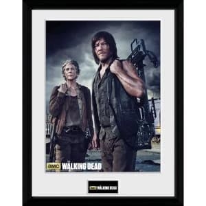 The Walking Dead Carol and Daryl Framed Collector Print