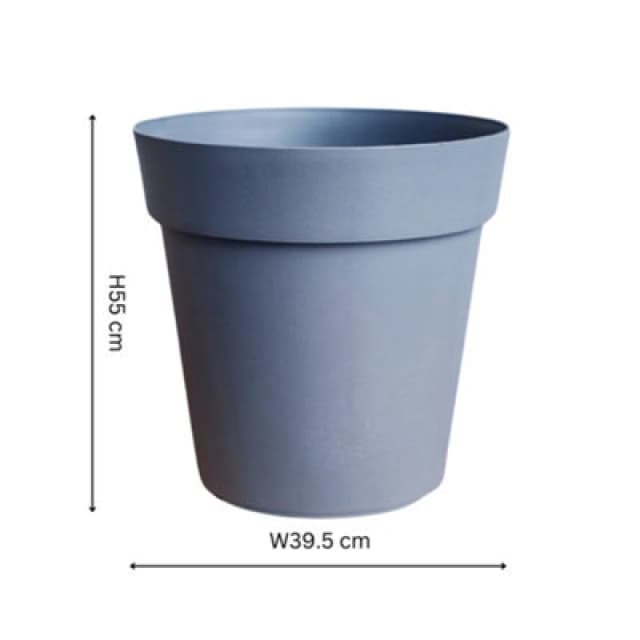 Ivyline Cleo Planter D40Cm Grey With Wheels