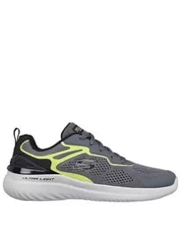 Skechers Air-cooled Trainer, Dark Grey, Size 11, Men