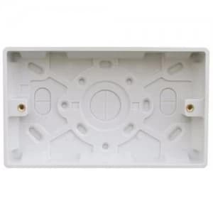 ESR 2 Gang 35mm Double Surface Mounting Pattress Box