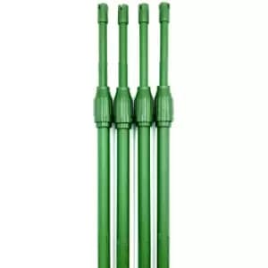 Telescopic Extendable Plant Support Garden Stakes - 1.2m - 2.1m l (pack of 6)