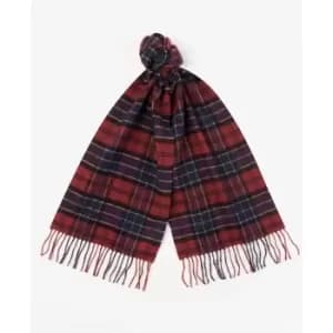 Barbour Tartan Lambswool Scarf - Red