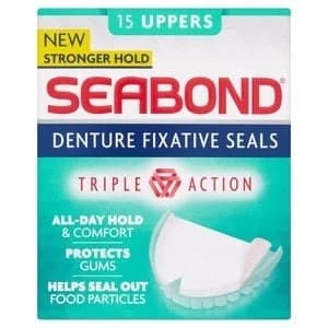 Seabond Denture Fixative Seals Triple Action 15 Uppers