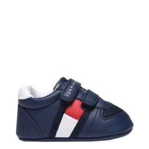 Tommy Hilfiger Tommy Flag Velcro Trainers - Blue X007