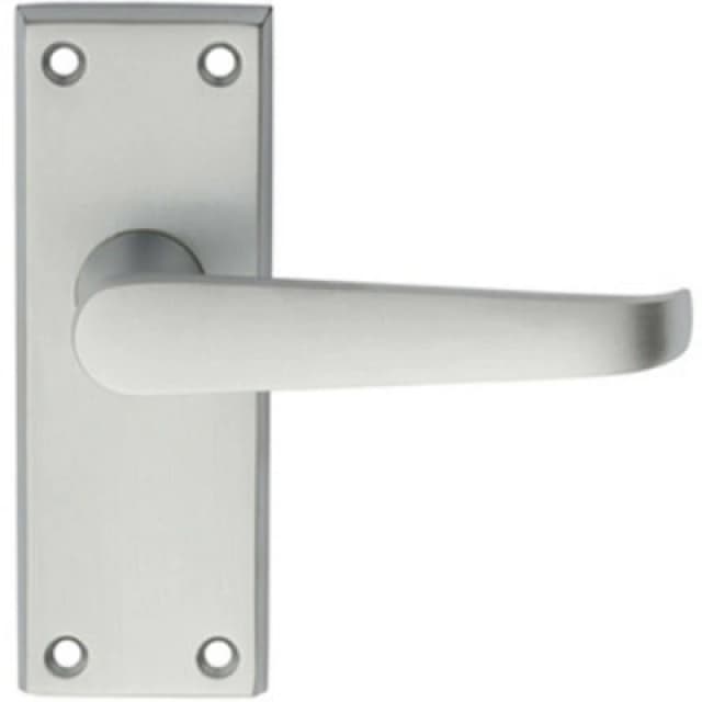 Loops PAIR Straight Handle on Short Latch Backplate 118 x 42mm Satin Chrome Multi