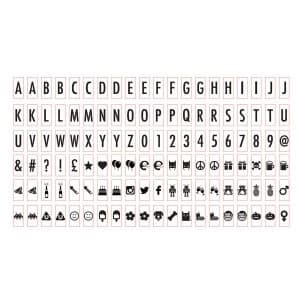 Gingersnap A4 Spare Letter Packs - Black and White