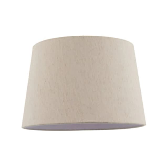 Happy Homewares Light Beige Natural Linen Fabric Lamp Shade With White Cotton Lining