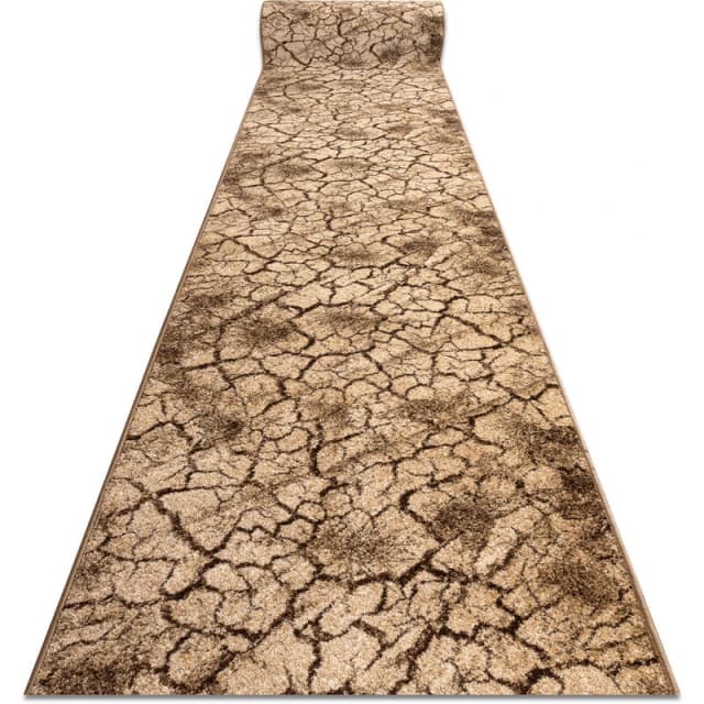 RugsX Runner Karmel Terra Cracked Ground Nut 80Cm 80X130 Cm