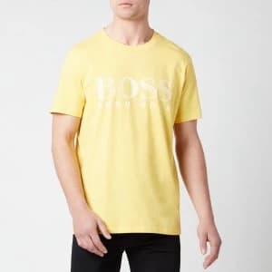 Hugo Boss Classic Logo Swim UV T-Shirt Yellow Size 2XL Men