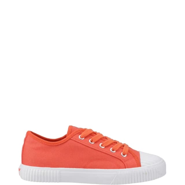 Hush Puppies Freya Canvas Trainer Orange