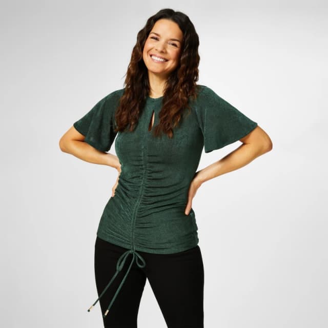 Biba Biba Keyhole Jersey Top - Green Green 8