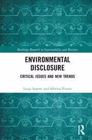Environmental Disclosure Critical Issues and New Trends