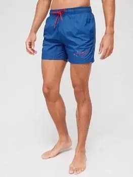 HUGO Paol Swim Shorts - Blue, Navy, Size 2XL, Men