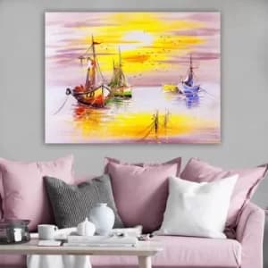 394573975_70100 Multicolor Decorative Canvas Painting