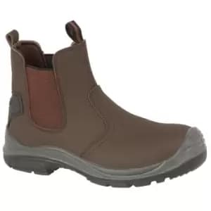 Grafters Steel Toe Safety Dealer Boots (6.5 UK) (Brown) - Brown