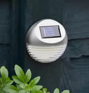 Solalite LED Solar Fence Light (2 Pack) Silver