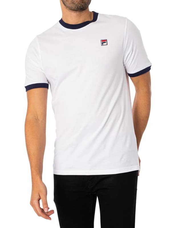 Fila Marconi Ringer T-Shirt White/Navy L