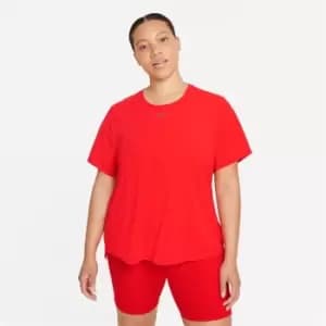 Nike One Luxe Short Sleeve Top Womens - Red