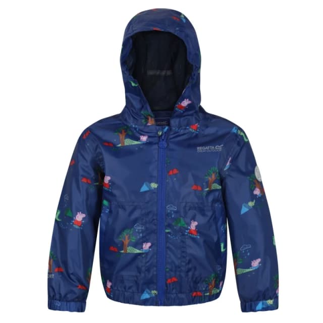 Regatta Peppa Pig Muddy Puddle Waterproof Jacket - Blue Blue C12-C18