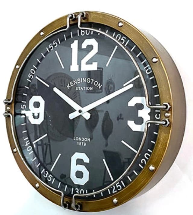 MSL 40CM WALL CLOCK - Black Clock Face - Required 1 x AA Battery